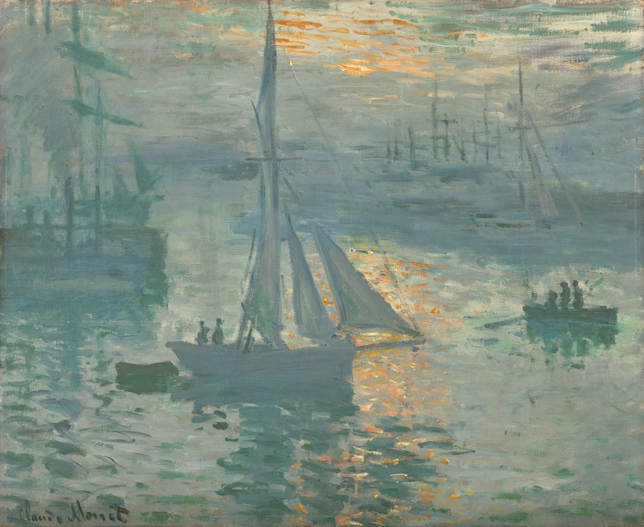 Claude Monet: 1872, CR262, Soleil levant (marine), 49x60, private (iR10;iR166;R22,no262) =?? 1IE-1874-98, Impression, soleil levant (R1,p339+316). Provenance: sale HD1875/03/24-8; bought by Rouart for 75fr. Expo: LE-1904-92; =? Berlin-PC-1905-14.