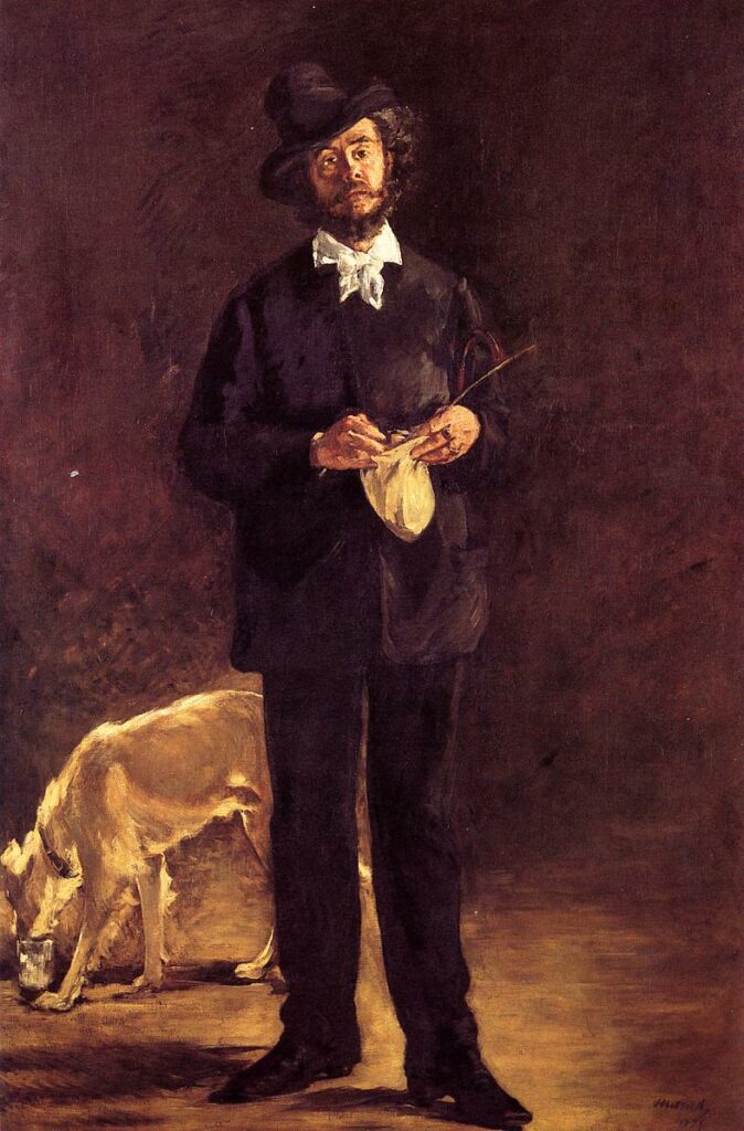 Edouard Manet (1832-83): 1875, RW244, The Artist (Marcellin Desboutin), 192x128, MA São Paulo (iRx;iR1;aR1;R231-1;R71,no202;R213,no169;R120,no244;M115) Expos: =S1876-R, l'Artiste; ENBA-1884-78; =EU-1900-C-446, Portrait du graveur Marcellin Desboutin (à M. Pellerin)