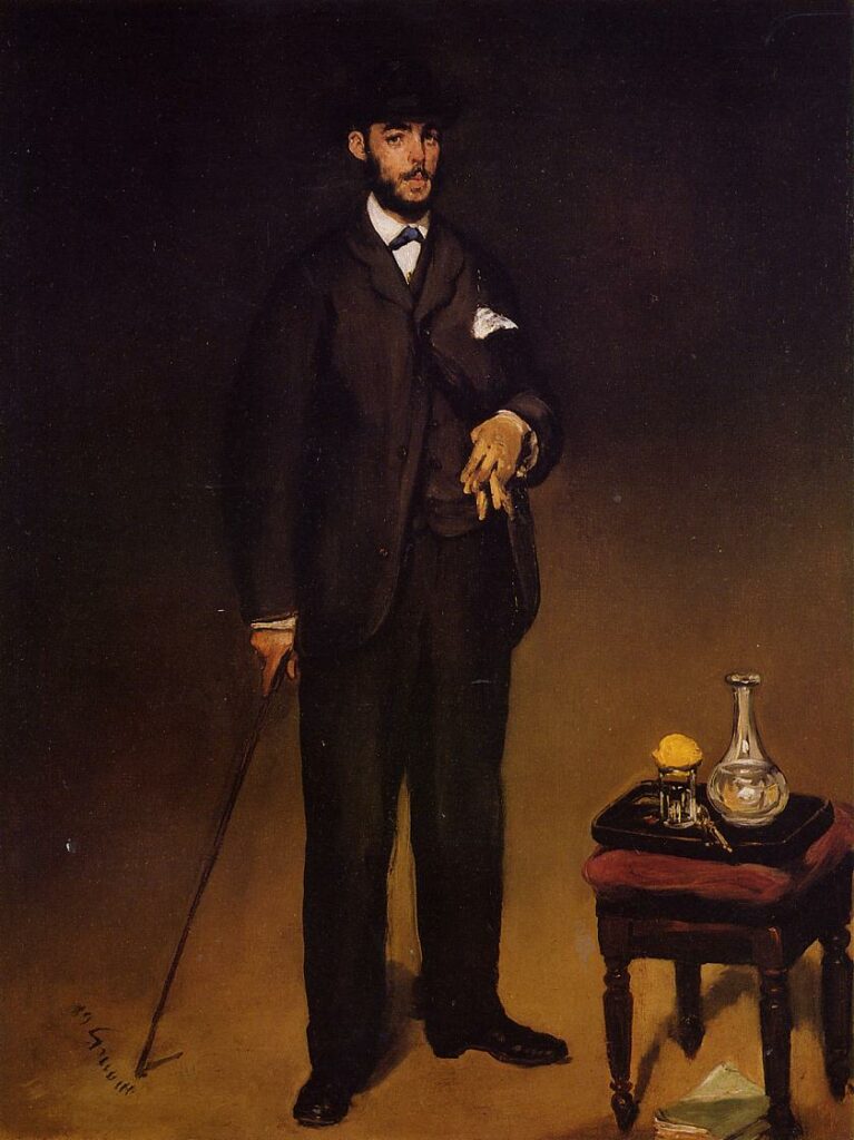 Édouard Manet (1832-83): 1867, Portrait of Théodore Duret, 43x35, Petit Palais Paris (iRx;iR19;aR1;R71,no119;M4) =ENBA-1884-43