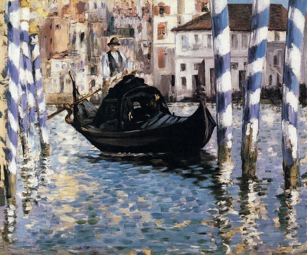 Édouard Manet (1832-83): 1874, RW231, The Grand Canal, Venice (Blue Venice), 59x71, Shelburne Vermont (iR2;aR1;R71,no207;R213,no164;R120,no231;M153) 1875: sold to James Tissot; =ENBA-1884-79;