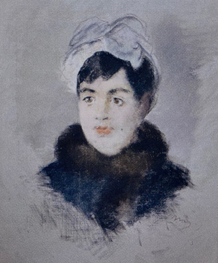 Edouard Manet (1832-83): 1876-81ca, RWp57, Head of a woman, pastel, 55x46, private (iR6;iR10;R262,no.p38;R120,no.p57) =ENBA1884-128; =EU-C-1900-1141, Une Parisienne