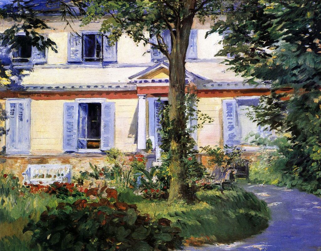 Édouard Manet (1832-83): 1882, RW407, The House at Rueil, 78x92, Sm Berlin (iR2;R71,no397A;R211,no81;R120,no407;M52) =ENBA-1884-hc