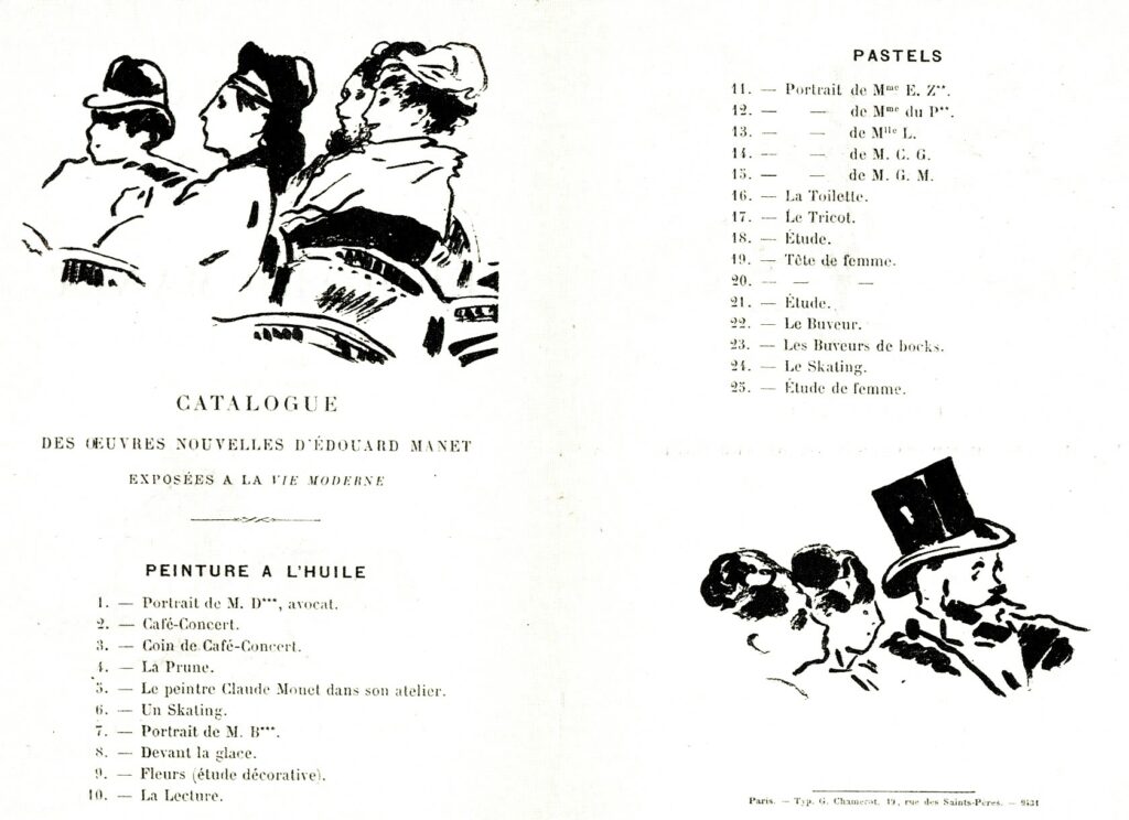 1880, La Vie Moderne, catalogue expo Édouard Manet (R213,no193=p245)