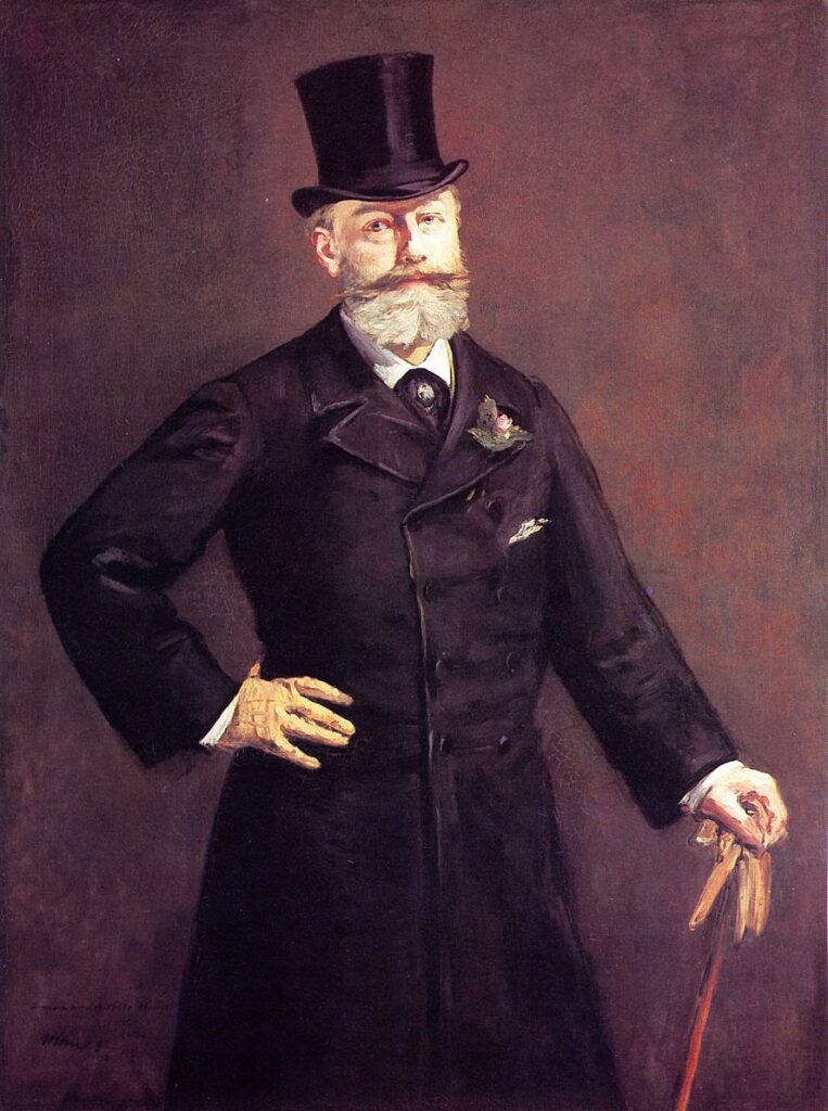 Édouard Manet (1832-83): 1880, RW331, Portrait of M. Antonin Proust (Le portrait d'Antonin Proust), 130x96, Toledo MA (iR2;iR1;aR1;R231=iR40;R71,no307;R211,p24;R213,no212;R120,no331;M102) =SdAF-1880-2450; =ENBA-1884-95; =EU-C-1889-492; note: Proust was minister of Fine Arts in 1881/82