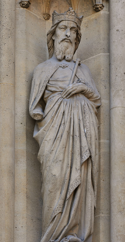 Auguste-Louis-Marie Ottin: 1854, Saint Gontran, sc, xx, Basilique Sainte Clotilde Paris (iR125;aR16;iR10;iR119;iR125)