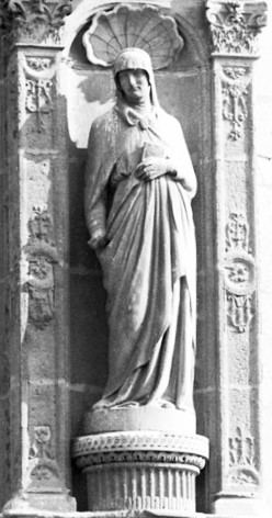 Auguste-Louis-Marie Ottin: 18xx, Saint Anne, stone, xx, Church of Saint Eustace, Paris (aR16)