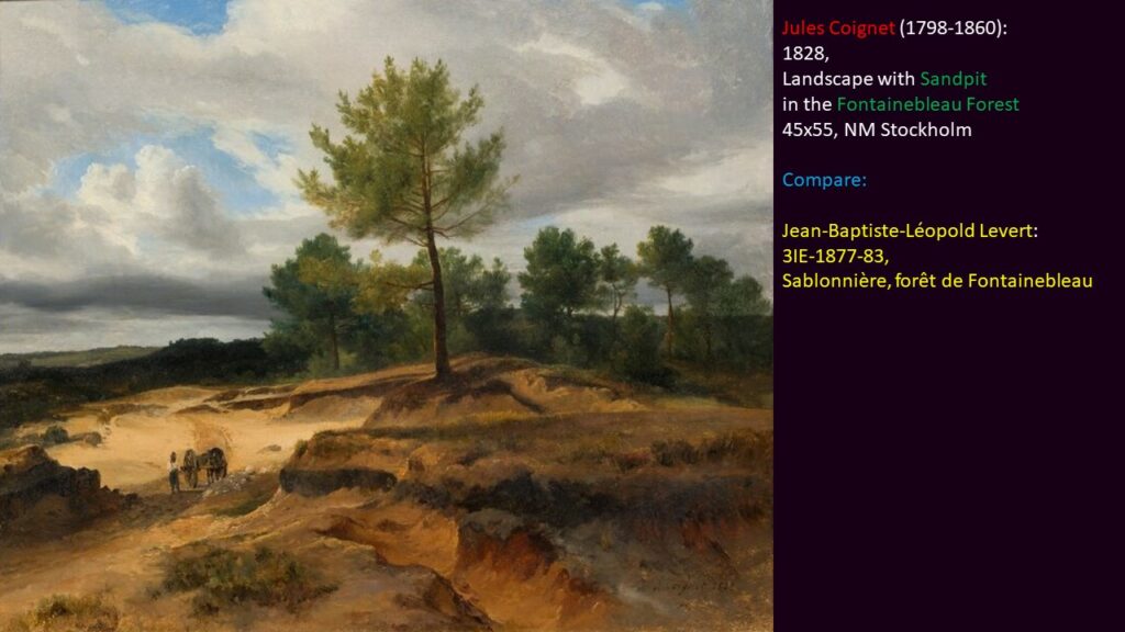 Jean-Baptiste-Léopold Levert: 3IE-1877-83, Sablonnière, forêt de Fontainebleau. Compare: