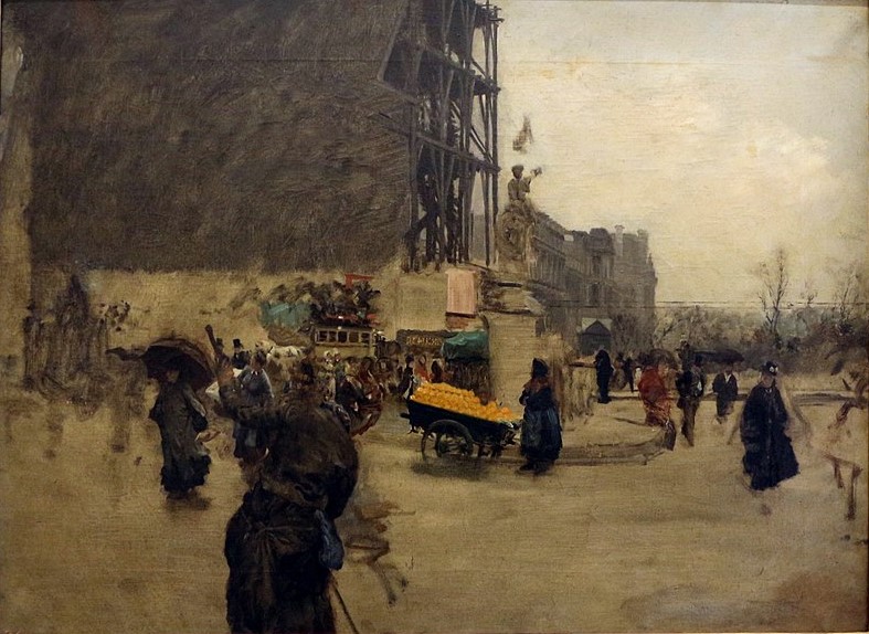 Giuseppe de Nittis: 1876, DMM612, Place des Pyramides II, xx, xx (iR6;iR195;M8;R277,no612) =Paris-BJ1886-30; =!? EU-1900-Exposition de la Ville de Paris-?, Place des Pyramides (iR6;M8)