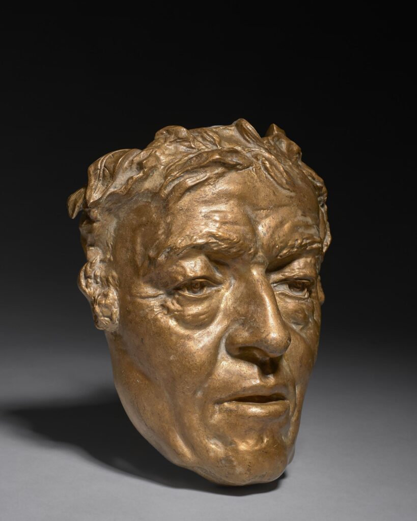 Zacharie Astruc: 18xx, Masque de Corot (2), bronze, h23, A2022/02/22 (iR17;iR1) Compare: SdAF-1889-3990, Portraits masques; sculpture.