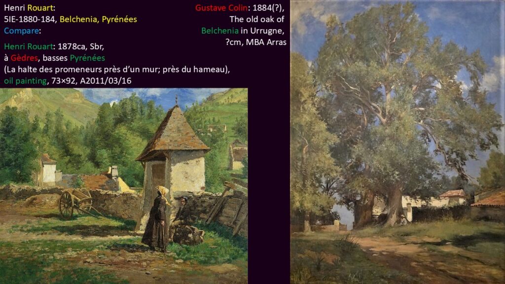 Henri Rouart: 5IE-1880-184, Belchenia, Pyrénées. Compare: