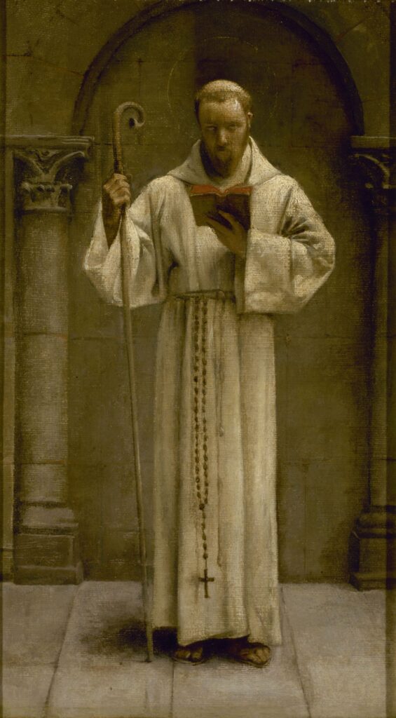 Dagnan-Bouveret (1852-1929): 1877ca, Saint Herbland (Esquisse pour l'église de Bagneux), 36x21, PP Paris (iR195;iR6;iR1;R231;R377;M4) Compare: SdAF-1880-7249, Saint-Herbland, art monumental et décoratif (assignment Direction des Beaux Arts de la Ville de Paris) (golden medal)