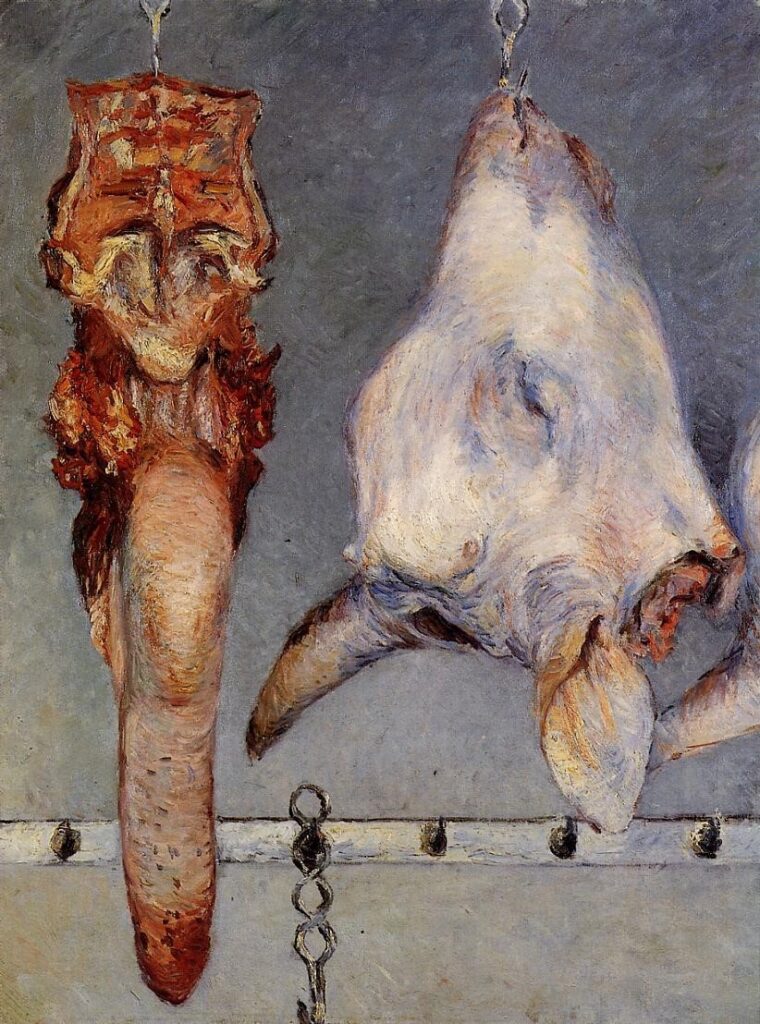 Gustave Caillebotte: 1882ca, S-, 1CR222=2CR244, Calf's head and ox tongue, 73x54, AI Chicago (iR2;M20;R102,no244;R101,no222) Expo: DR1894-94.