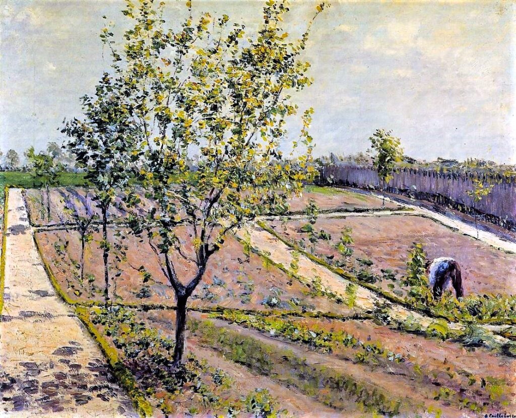 Gustave Caillebotte: 1882ca, Sbr, 1CR226=2CR207, Kitchen garden, Petit Gennevilliers, 66x81, private (iR2;R102,no207;R101,no226) Expo: DR1894-120.