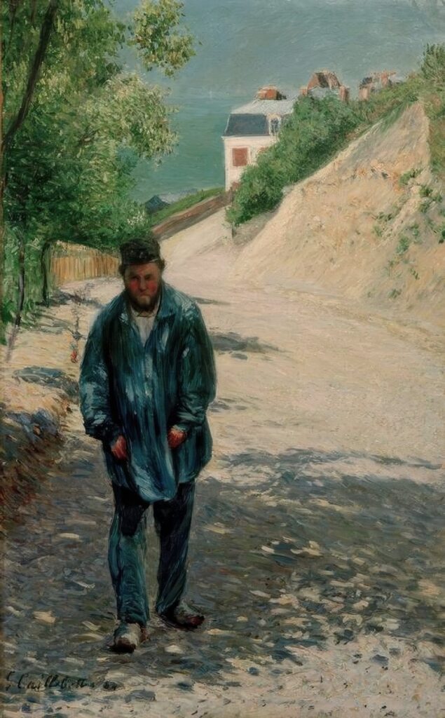 Gustave Caillebotte: 1884, SDbl, 1CR264=2CR307, Le père Magloire sur le chemin de Saint-Clair à Étretat, 129x80, MPP Geneva (iR155;iR10;R102,no307;R101,no264;M144) Expo: DR1894-11; Provenance: 1894ca Paul Hugot.