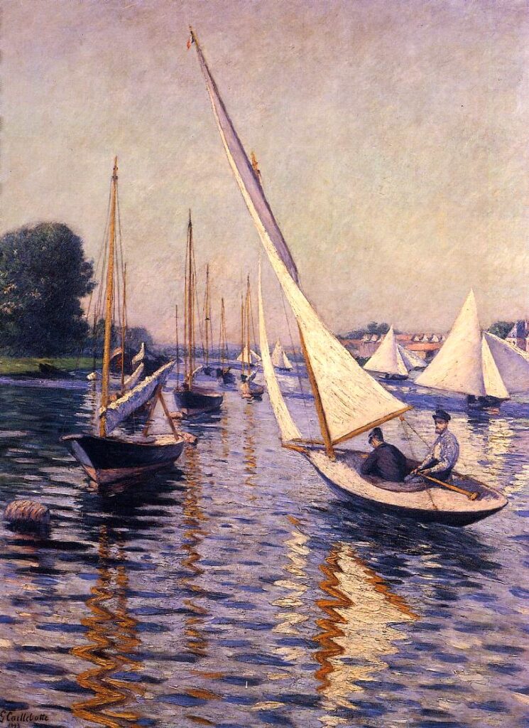 Gustave Caillebotte: SDbl, 1893, 1CR447=2CR475, Regatta at Argenteuil, 157x117, private (iR2;R102,no475;R101,no447) Expo: DR1894-109.