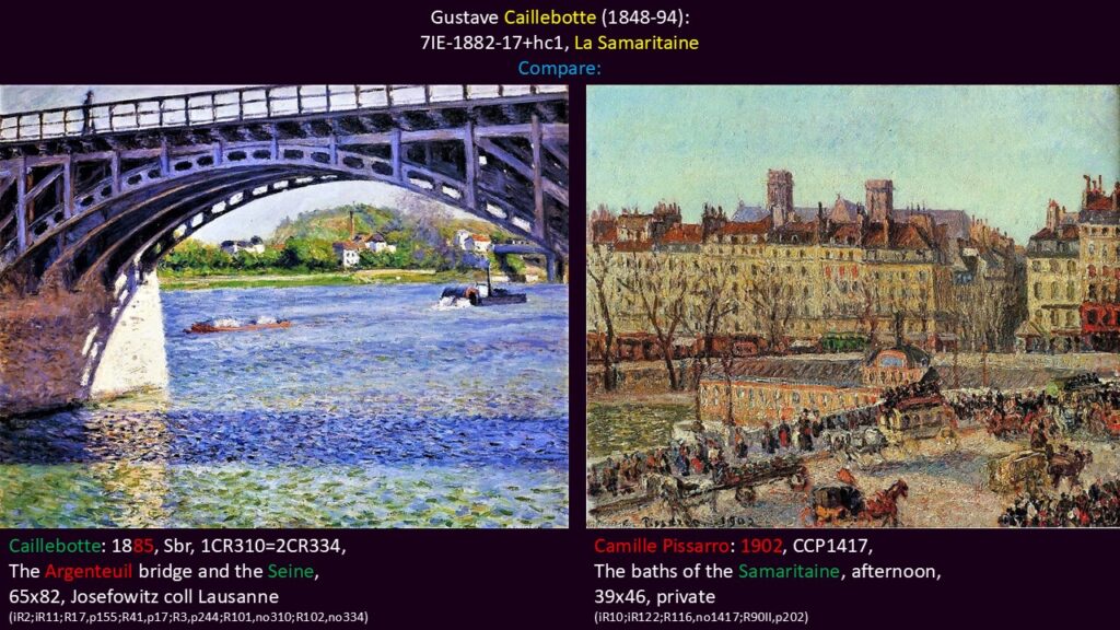 Gustave Caillebotte: 7IE-1882-17+hc1, La Samaritaine. Compare: