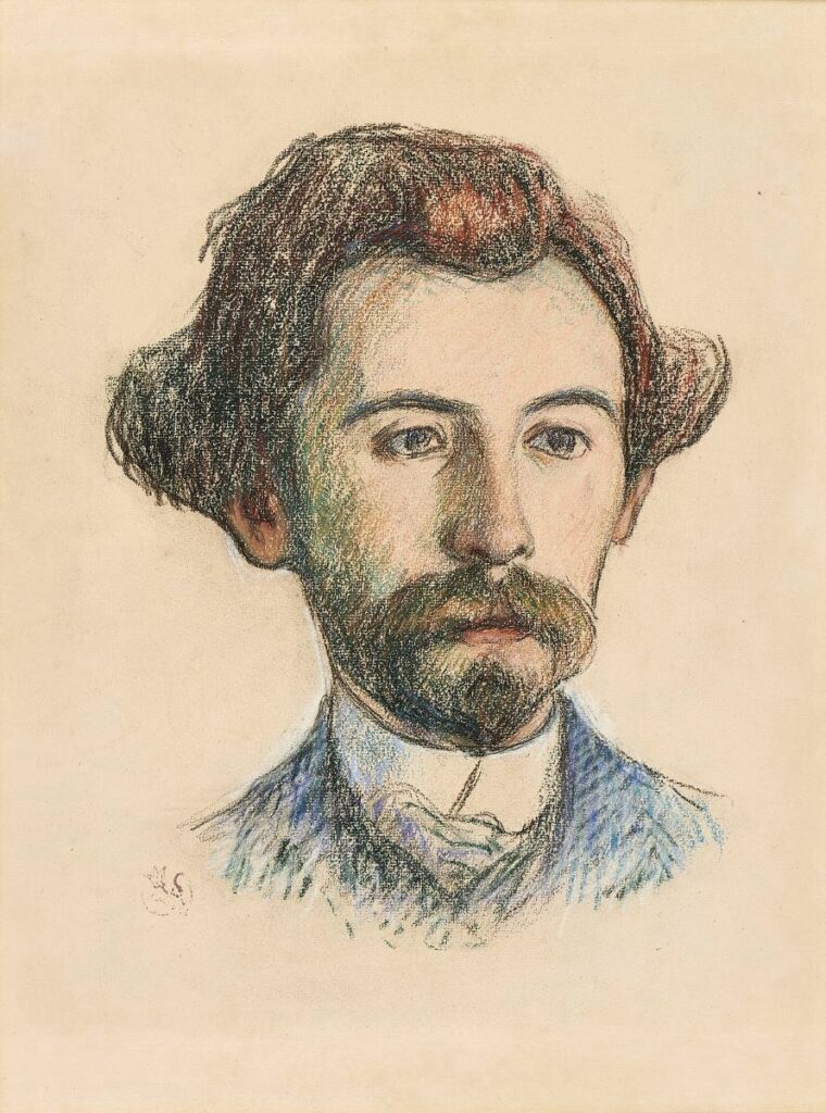 Emile Schuffenecker: 1889ca, Mbl, Portrait d’Émile Bernard, pastel, 44x33, MBA Pont-Aven (iR23;M216)