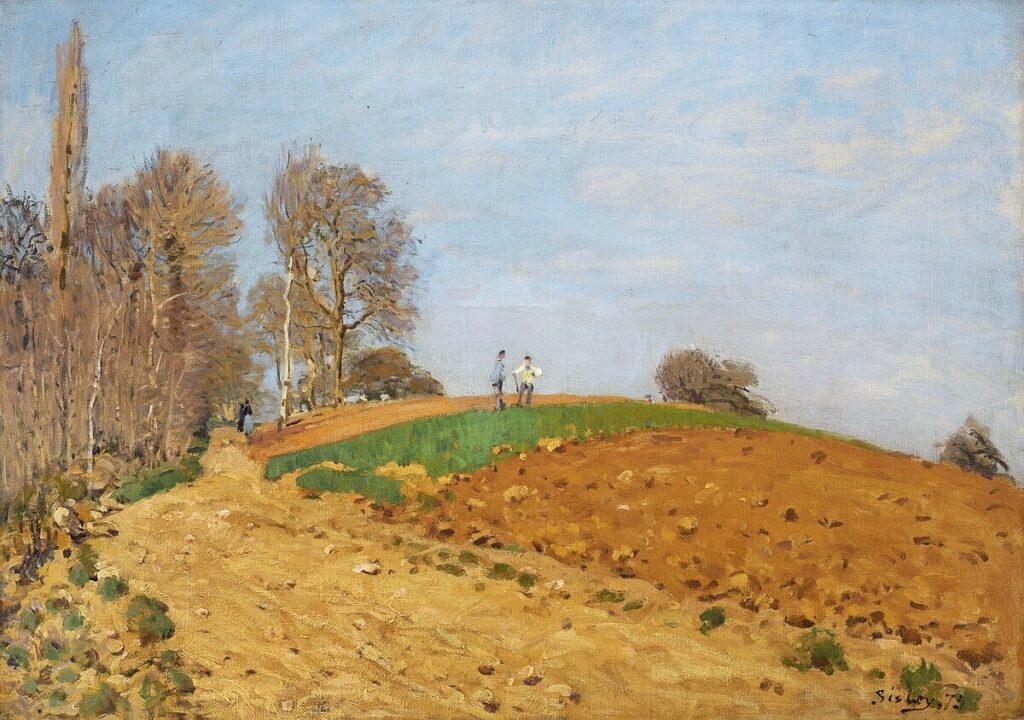 Alfred Sisley: 1873, SDbr, CR101=CCPP108, Matinée de printemps, 45x64, A2024/06/05 (iR6;iR15;iR10;R129,no101;R396,no108) Provenance: 1873/04/08 Durand-Ruel (300fr); Expos: DR1899-127; London-GG-1905-295.