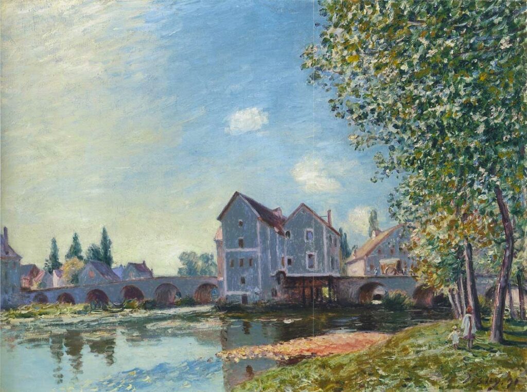 Alfred Sisley: 1891, SDbr, CR758=CCPP861, The bridge at Moret-sur-Loing, morning effect, 55x73, A2010/11/02 (iR2;iR14;iR11;R129,no758;R396,no861) Provenance: 1895 Durand-Ruel; Depeaux; sale HD1901/04/25-52 -> Bernheim-Jeune; Tavernier; sale HD1907/04/15-47.
