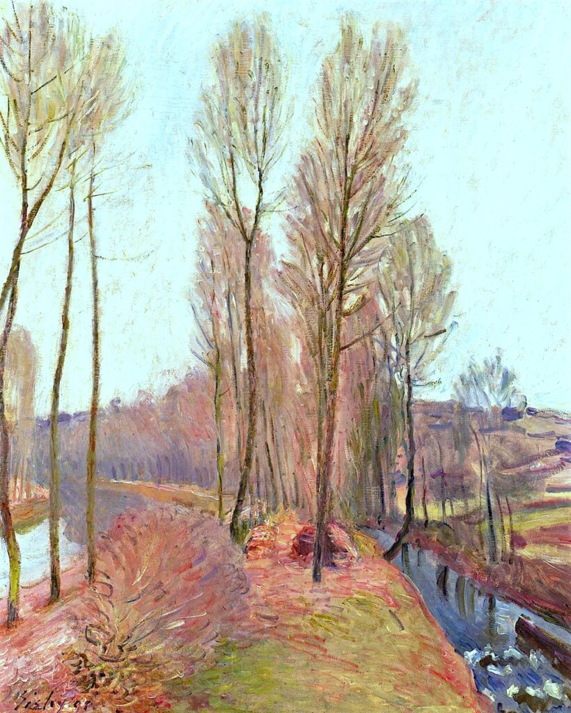 Alfred Sisley: 1891, SDbl, CR786=CCPP882, The Orvanne and the Canal du Loing in Winter, 74x61, A2018/05/15 (iR2;iR14;R129,no786;R396,no882) Expo: =SNBA-1892-942, L'Orvanne et le Canal du Loing en hiver; BJ1907-7. Provenance: Jeanne Dietsch-Sisley sale HD1909/05/18-5.