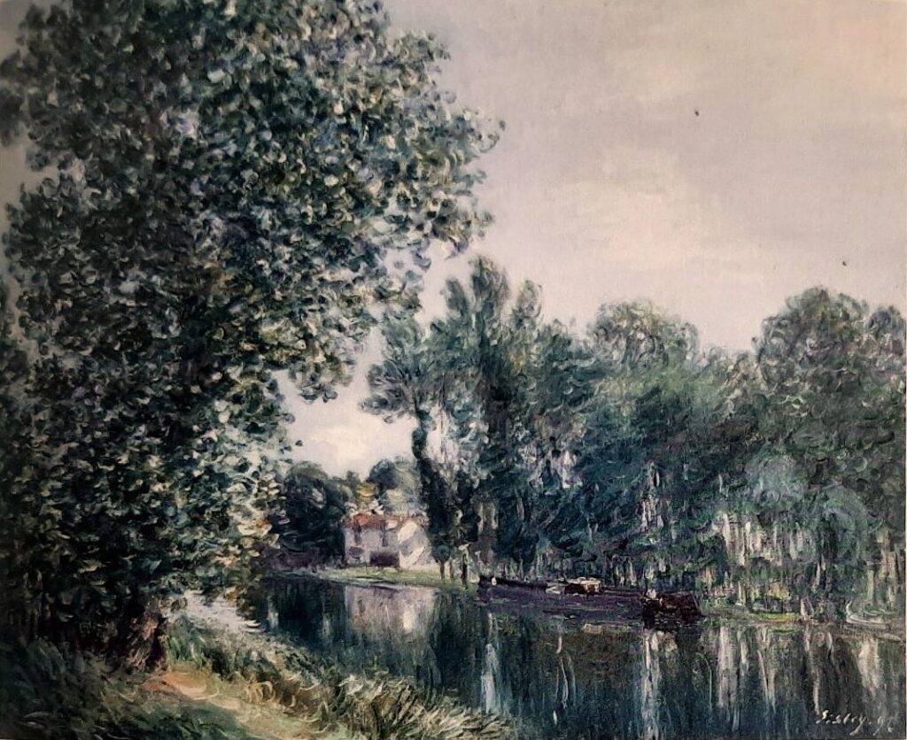 Alfred Sisley: 1892, SDbr, CR803=CCPP923, Une après-midi au milieu de l'été (An afternoon in mid-summer), 65x81, private (R396,no923;R129,no803;iR1) Expos: SNBA-1893-974, Une après-midi du milieu de l'été; LE-1904,164. Provenance: sale atelier Sisley GP1899/05/01-6; Dr. Viau; sale DR1907/03/04-70.