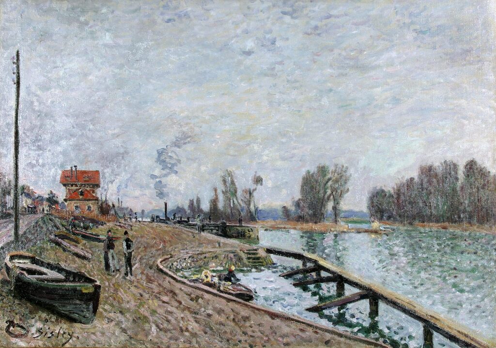 Alfred Sisley: 1880ca, Sbl, CR381=CCPP384, La Seine à Suresnes, 46x65, private (iR10;iR40;R129,no381;R396,no384) Provenance: Olivier Sainsère. Expo: =? GP1897-109, Paysage, appartient à M. Sainsère.