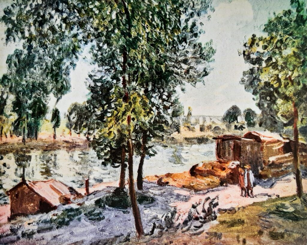 Alfred Sisley: 1895ca, Sbr, CR846=CCPP954, Le chemin de Saint-Mammès, 38x46, private (R396,no954;R129,no846;iR40) Provenance: Dr. Viau; sale 1942/12/11-119. Expos: GP1897-46; GP1899-79.