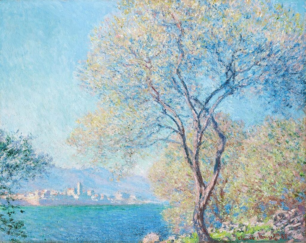 Claude Monet: 1888, CR1168, SDbr, Antibes seen from La Salis (gardens), 73x92, Toledo MA (iR6;iR10;R231-1;R22=R127,no1168;M102) Provenance: ? 1889/02 Boussod, Valadon & Cie; 1889 Taconet; 1890 Durand-Ruel; 1900ca Charles Cotinaud; 1904ca Durand-Ruel. Expos: =? GP1889-M+R-102; =EU-1900-C-489, Antibes 1888 (appartient à M. Ch. Cotinaud); LE-PI-1904-103; London-GG-1905-155; GP1924-45; DR1925-33.