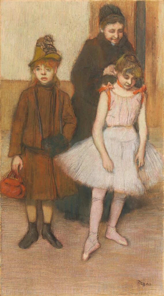 Edgar Degas: 1884ca, The Mante family, pastel, 88x49, Philadelphia MA (M28;iR10;iR13;R231+2;iR493;iR261) =EU-1900-C-II-882, La famille Mante; pastel (à M. Viau); Vienna-EdI-1903; Viau sale DR1907/03/04-81 (22.000fr).