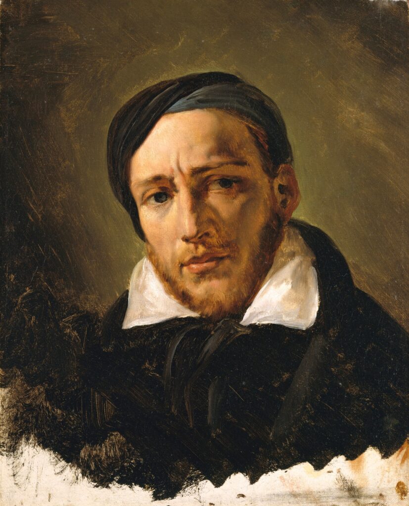 E.-J.-Horace Vernet (1789-1863): 1822-23ca, Théodore Gericault, 47x38, Metropolitan (M23;iR6) =EdBA-1898-296