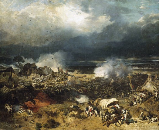 Eugène-Louis Lami (1800-90): 1837, Bataille de Wattignies remportée par le général Jourdan sur l'armée autrichiennne commandée par Clerfayt, le 16 octobre 1793, 335x439, MNCh Versailles (iR127;iR10;M195;R231-1+2) Expos: S1837; EU-1900-C-395, Bataille de Wattignies, le 16 octobre 1793 (Musée de Versailles; S.1837)