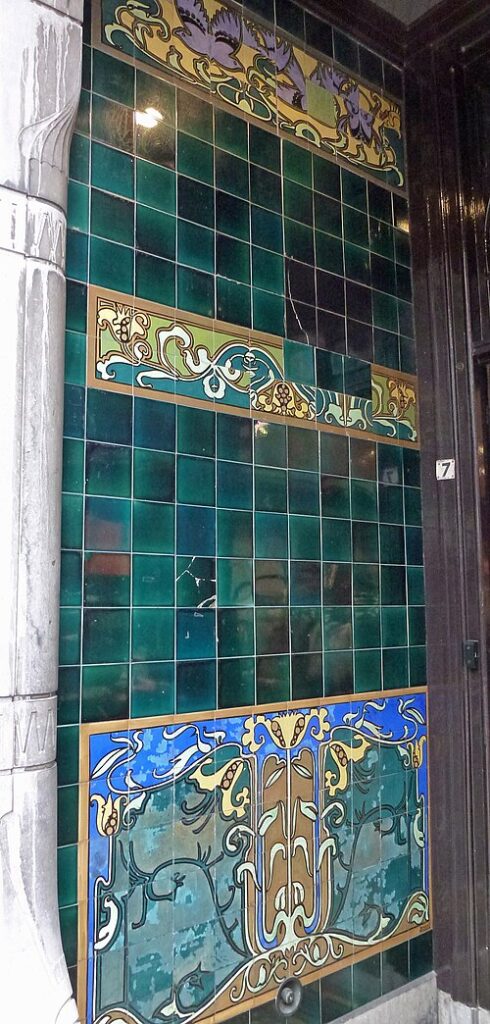 1902, Arnhem, Bakkerstraat 7a (detail porch) (iR6;R505,p100,no84)