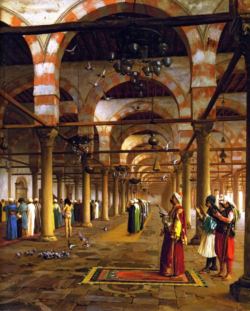 Jean-Léon Gérôme (1824-1904): 1871, Prayer in the Mosque (Mosque of 'Amr in old Cairo), 89x75, Metropolitan (iR2;R14,p142;R322,p279;M23) Provenance: 1874/09/23 Goupil (20.000fr); 1874/11/13 Knoedler (40.000fr).
