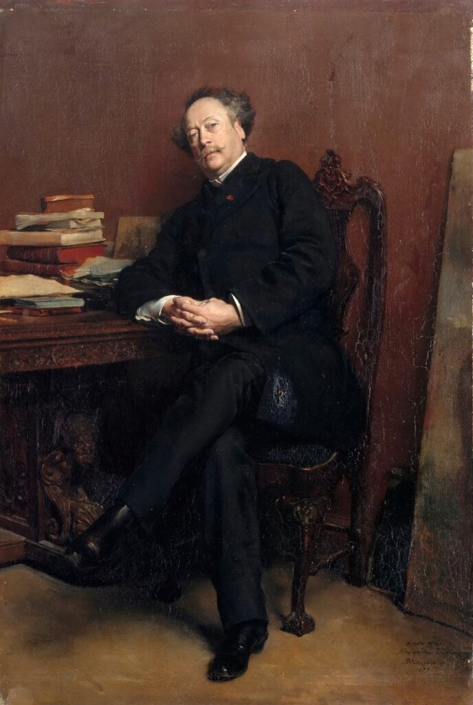 Ernest Meissonier (1815-91): 1877, SDbr, Alexandre Dumas fils (1824-1895), 63x43, MNCh Versailles (iR155;iR127;iR10;R231-7;M195) Expos: =? S1877; =EU-1878-618, Portrait de M. Alexandre Dumas (Salon de 1877)