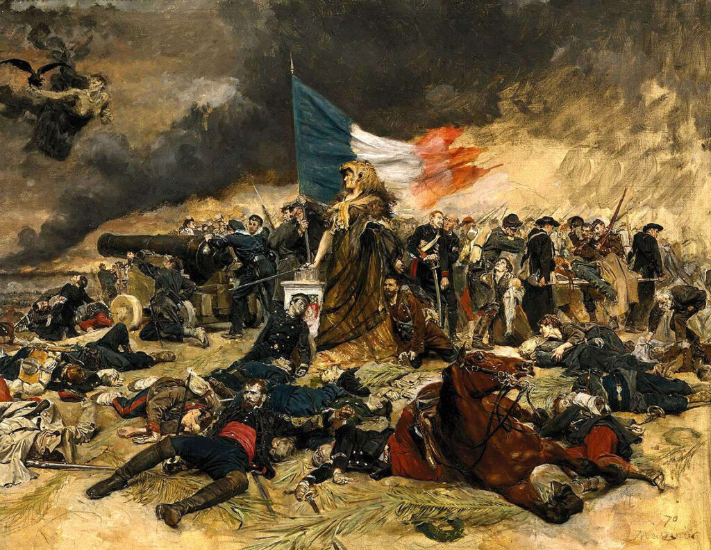 Ernest Meissonier (1815-91): 1884ca, Le siège de Paris (1870-71), 54x71, Orsay (iR6;iR23;aR1;R231-5) Expos: GP1884-146; =EU-1889-C-506; EdBA-1893-9.
