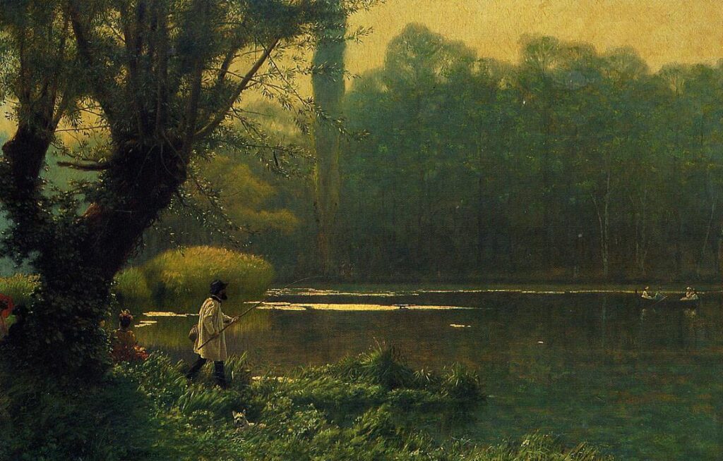 Jean-Léon Gérôme (1824-1904): 1895-96ca, Summer afternoon on a lake, 60x92, private (iR2;iR6;iR10)
