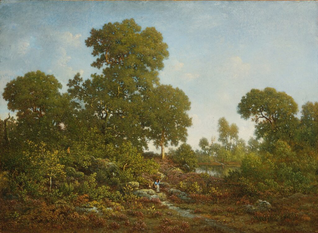Théodore Rousseau (1812-1867): 1860ca, Springtime, on panel, 42x54, AI Chicago (M20;iR6;R210,p36)