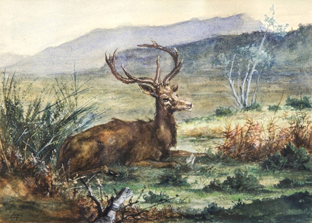 Ludovic Lepic (1839-89): 1870, SDbl, Cervo, wc, 27x37, A2017/12/04 (iR10;aR15;iR11)