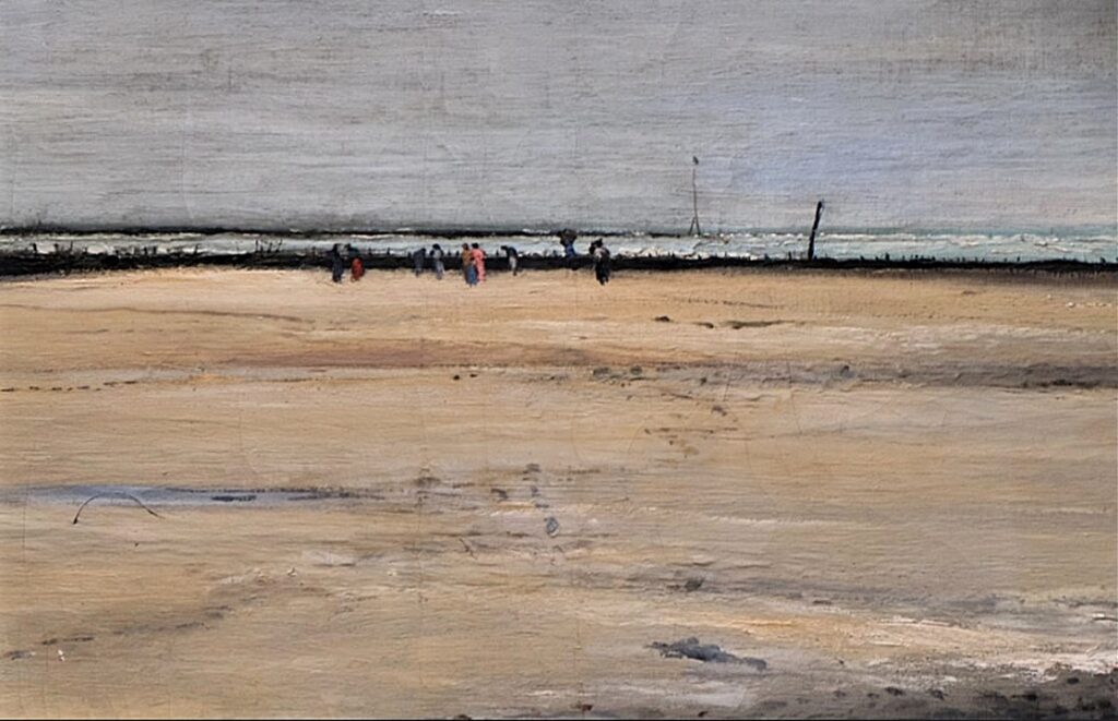 Ludovic Lepic (1839-89): 1876, The beach at Berck, ?cm, PBA Lille (iR94;iR6;M17)