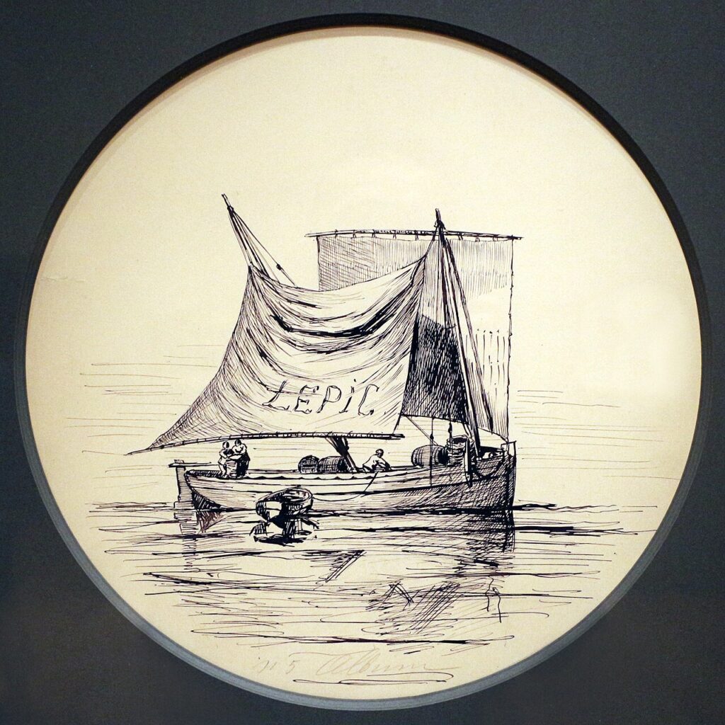 Ludovic Lepic (1839-89): 1886-89, Plate designed for E. Leveille no.5, dr, ?cm, AI Chicago (iR6;M20)