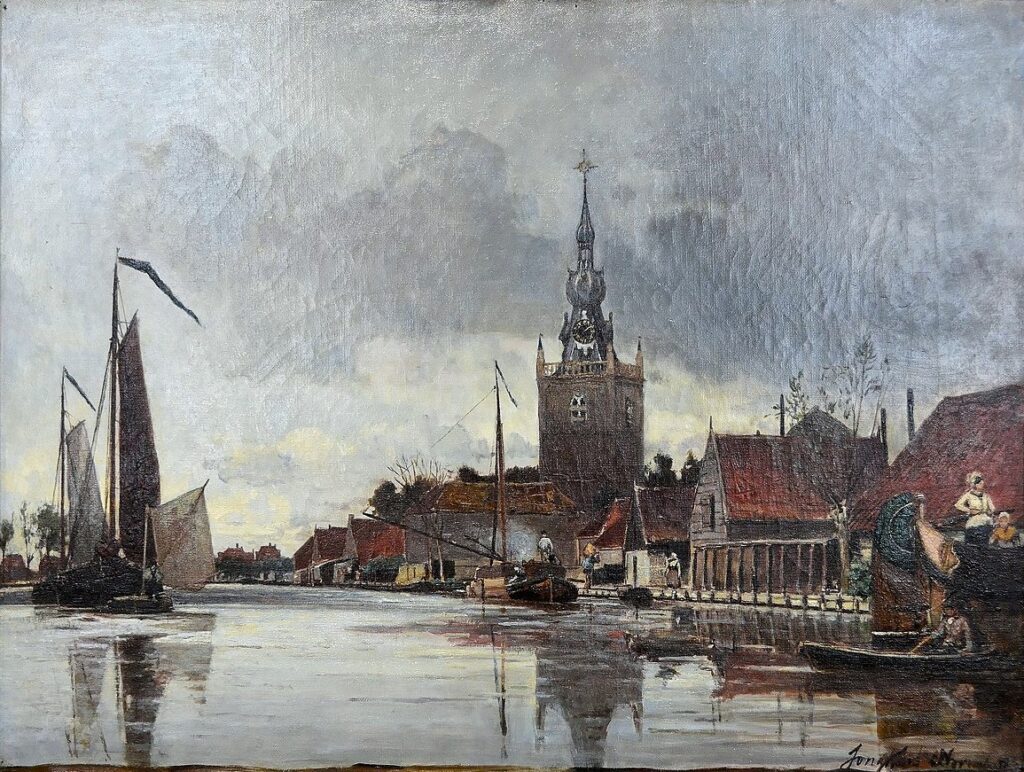 Johan Barthold Jongkind (1819-91): 1856, SDbr, Vue d'Overschie, xx, MCh Douai (iR6;iR94;R455-1;M176) Provenance: Armand Doria; HD1899/05/04-164, Église au Cadran, 41x55cm (11.000fr)