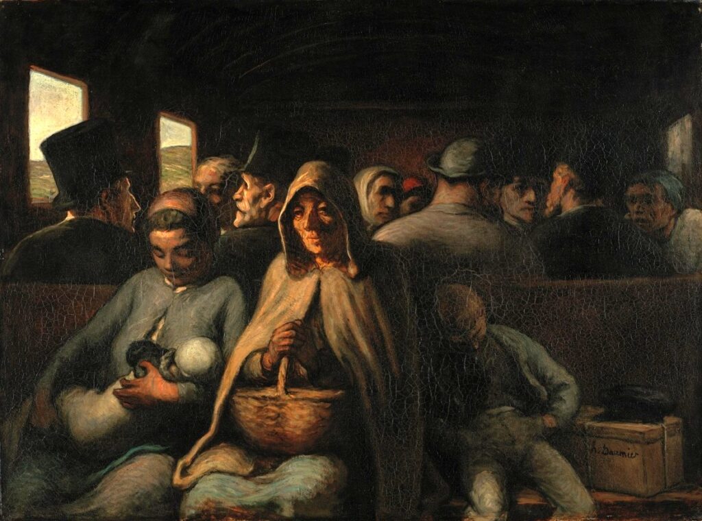 Honoré Daumier (1808-79): 1863-65, Sbr, The Third-Class Carriage, 65x90, NGC Ottawa (M113;iR6;iR10;R455-1) Provenance: Armand Doria; HD1899/05/04-127, Le wagon de 3me classe, 67x92 (46.500fr)