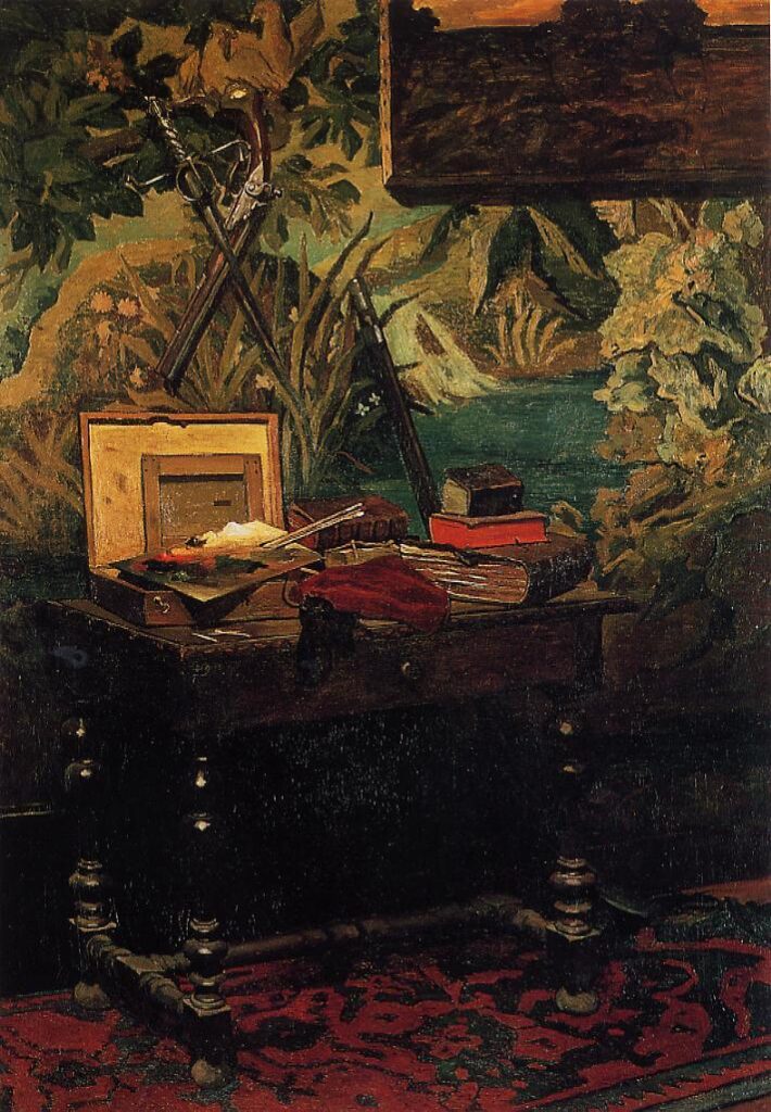 Claude Monet: CR6, 1861, SDbr, Corner of a Studio, 182x127, Orsay (iRx;R22,no6;M1)