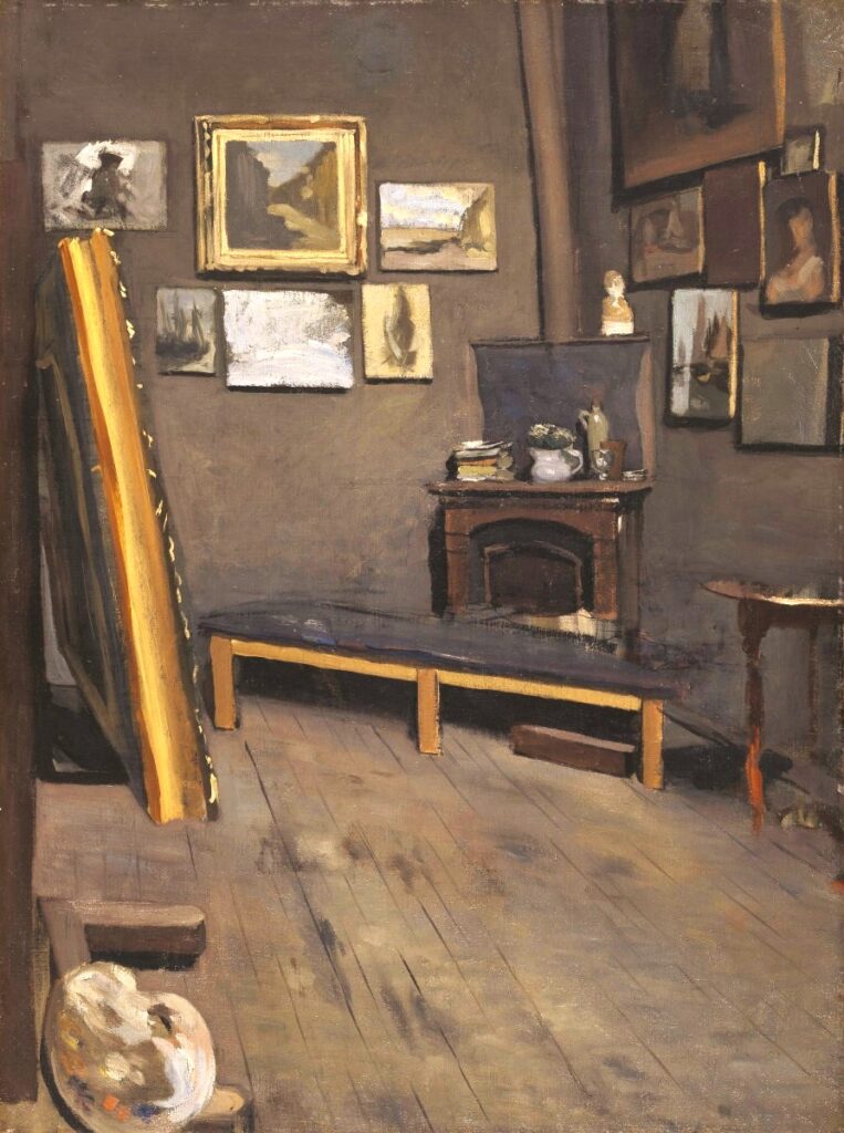 Frédéric Bazille (1841-70): 1867, Atelier de la rue Visconti, 64x49, VMA Richmond (iR6;iR10;M220)