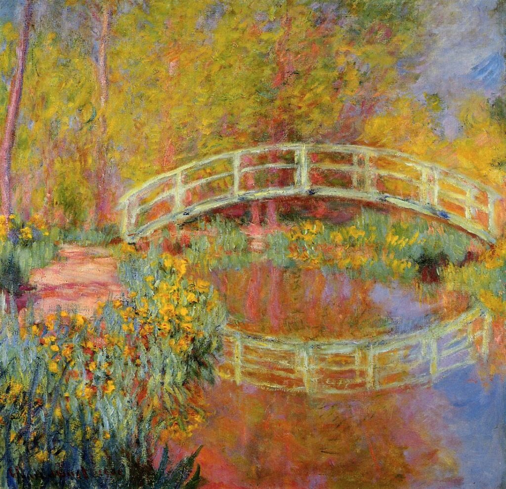 Claude Monet: 1900, CR1419a, SDbl, Japanese bridge in Monet's garden, 89x92, A1987/05/11 (iRx;iR14;R22,no1419a). Provenance: Durand-Ruel (1911/10 -1913). Expo: Vienna-1911-FI-11.