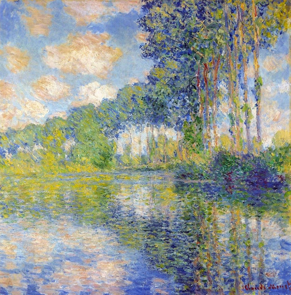 Claude Monet: CR1310, 1891ca, Sbr, Poplars on the banks of the river Epte, 82x82, NGS Edinburgh (iR51;R22,no1310;M63) Expo: London-LG-1924-19th-?