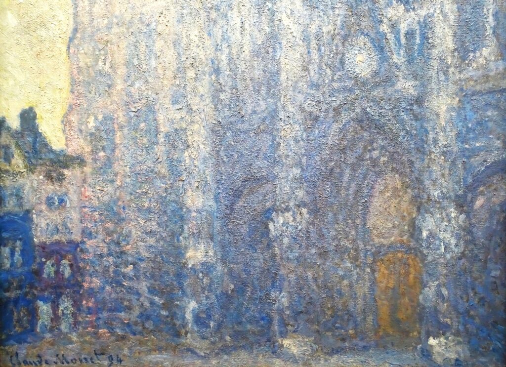 Claude Monet: CR1346, 1893, SDbl (94), Le portail et la tour Saint-Romain, effet du matin (harmonie blanche; detail), 106x73, Orsay (HW;M1;iR3;iR51;R22) Provenance: Camondo (1894/12); Galerie Jeu de Paume (1914). Expo: DR1895-18.