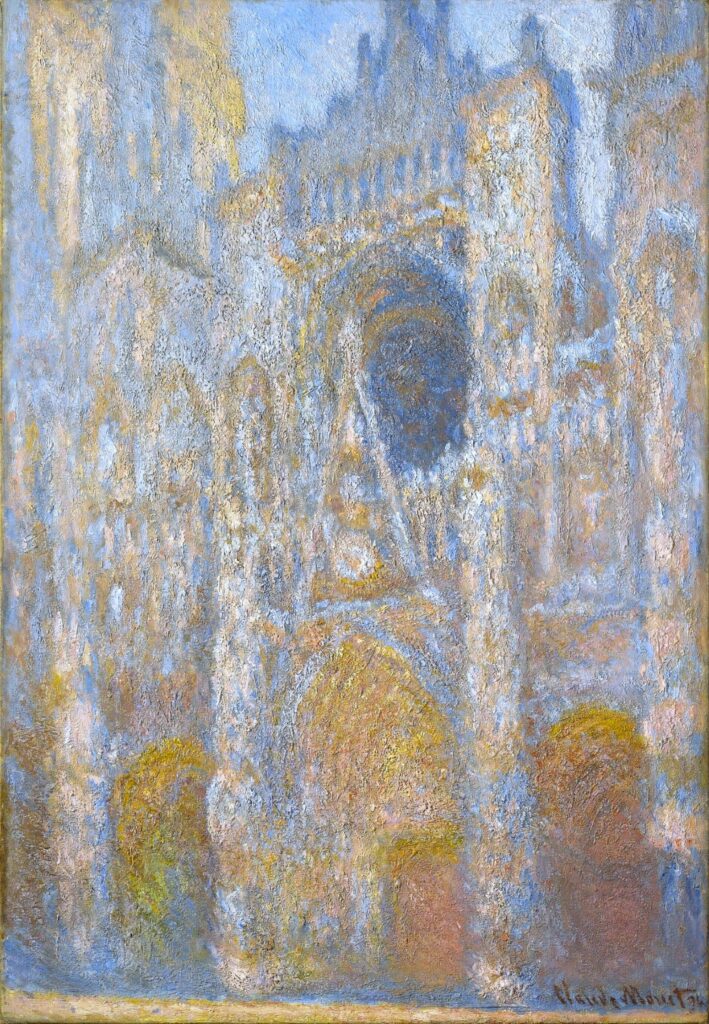 Claude Monet: CR1358, 1893, SDbr (94), The portal of Rouen cathedral at midday, 106x73, CAI Williamstown (iR3;M26) Provenance: Masson (sale HD1911/06/22-26); Durand-Ruel (till 1925). Expos: =? New York-AAG-1896; BJ1911-cMM-27; Worceste-AM-1912; Vienna-GA-1912-18; DR1914-18; Copenhagen-1914-XIX-150; DRNY1915-3; DRNY-1923-16.