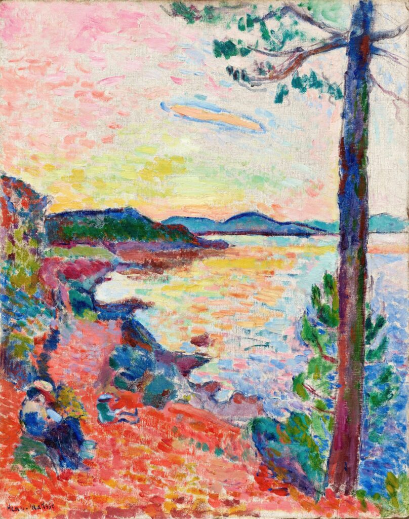 Henri Matisse (1869-1954): 1904, Sbl, Le Goûter (Le Golfe de Saint-Tropez), 65x51, Städel Frankfurt (iR6;iR10;iR1;M54) Expo: =?? 21SdI-1905-2778, Paysage.