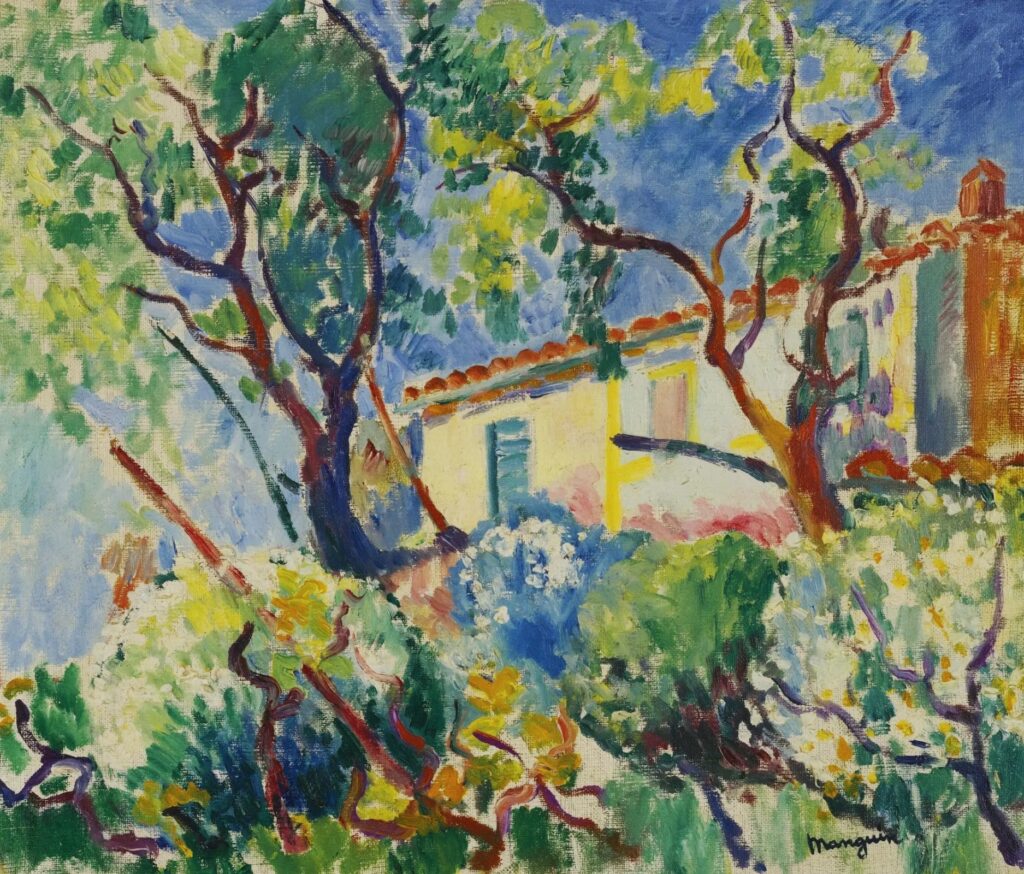 Henri Manguin (1874-1949): 1904/10, CR114, Sbr, La maison de Signac, La Ramade, 46x55, private (iR335;R176,no29)